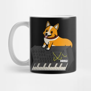 Funny Synthesizer for Corgi Dog Lover Mug